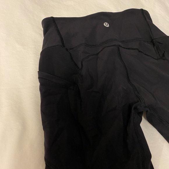 Lululemon Leggings Mid-Rise Crop Black - Picture 8 of 9